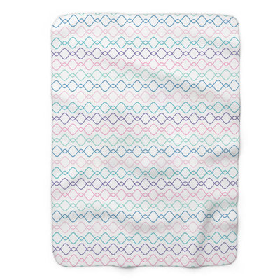Ocean Tides- 1 Piece Premium Sherpa Blanket 0057