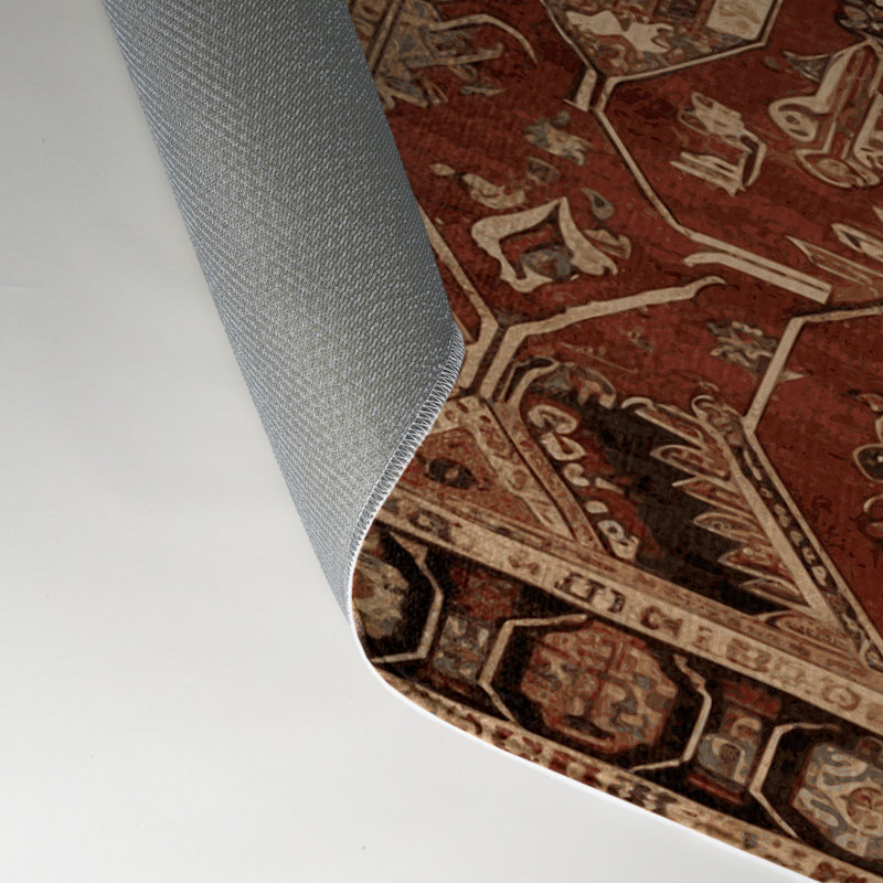 Tapis turc intérieur et extérieur brun, Rectangle 9 pi x 12 pi