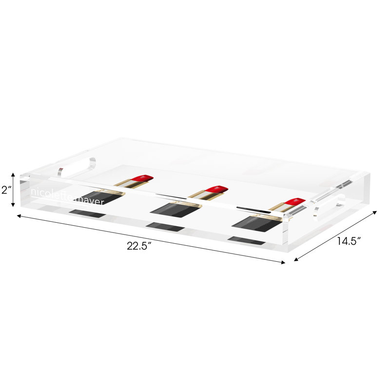 Decorative Tray, 22.5"W x 14.5"D x 2"H