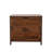 Farmhouse File Cabinet With Lock, 2 Drawers, Walnut, 31.5w X 20d X 29h Inches