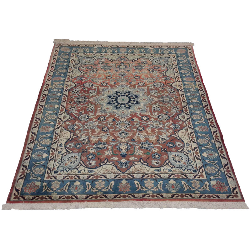 Neddo Hand Woven Cotton and Wool Oriental Area Rug