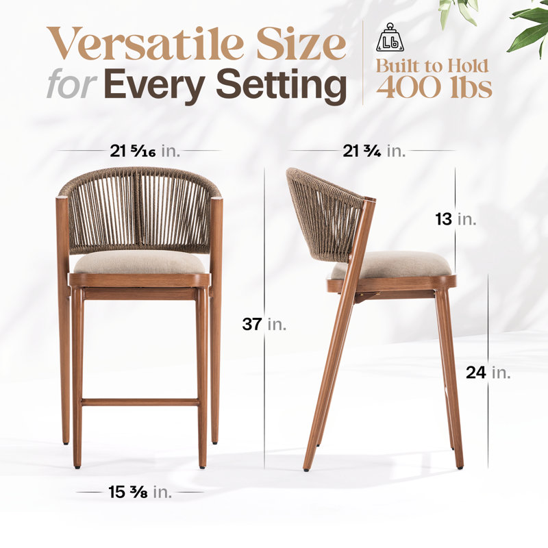 Ensemble de 2 tabourets de bar Modern, H 24 po