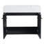 Armoire de salle de bain 30 po avec lavabo, fixation murale, couleur châtaignier noir, cuve en résine à rebords épais, porte, accessoire de meuble-lavabo de 30 po, style moderne et silencieux-1403271220