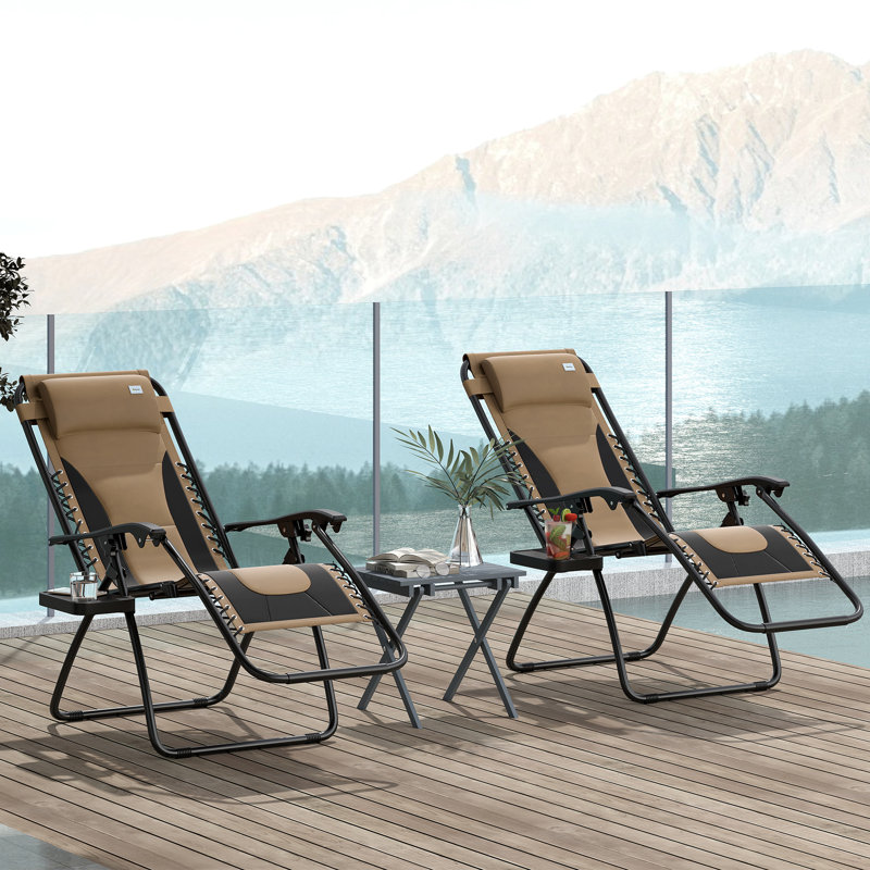 Outdoor Lounge Chair, Brown