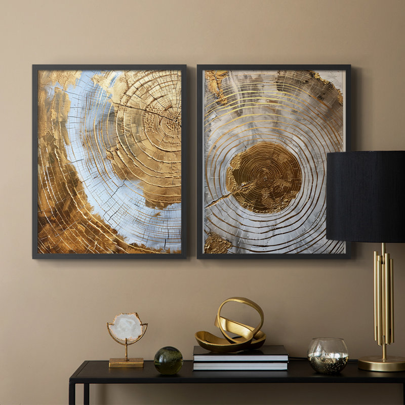 ABSTRACT Series Cxxvii - reproduction encadrée de qualité supérieure - prête à être accrochée - aucun clou requis - aucun clou requis