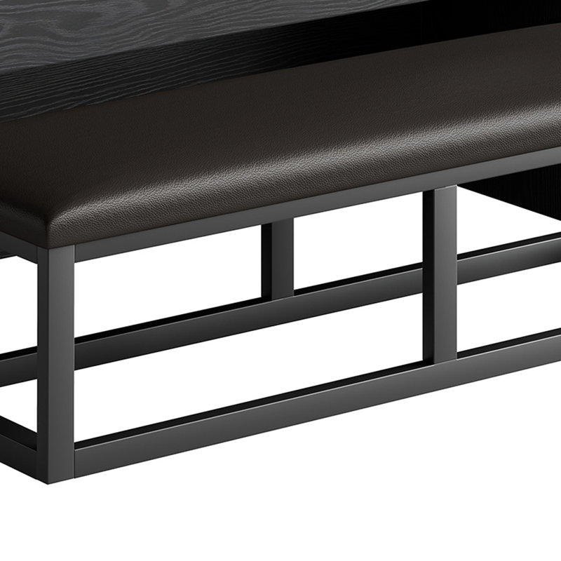 Banc rembourré Senna, Noir