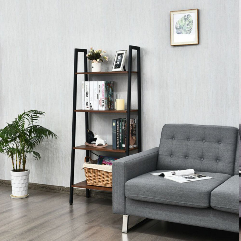 Kamm Ladder Bookcase, Brown/Black
