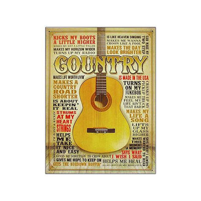 Décoration murale panneau en bois de guitare