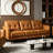 3‑Seater Top Grain Leather Sofa