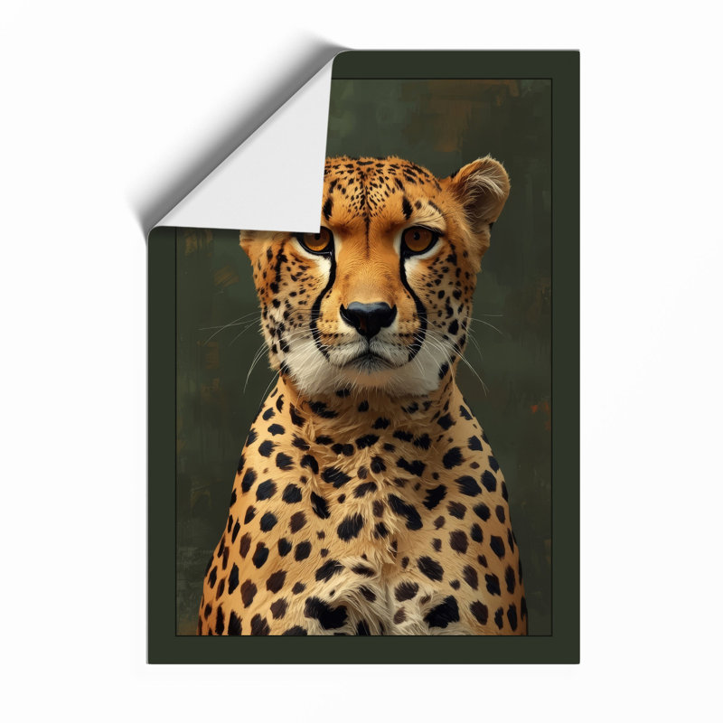 Cheetah Portrait Modern - Print, Unframed, A3 - 42.0 x 29.7 cm