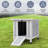 Outdoor Weatherproof Cat & Rabbit Hutch with Removable Ramp for Chickens, Ducks, Small Pets - Gray-55795449