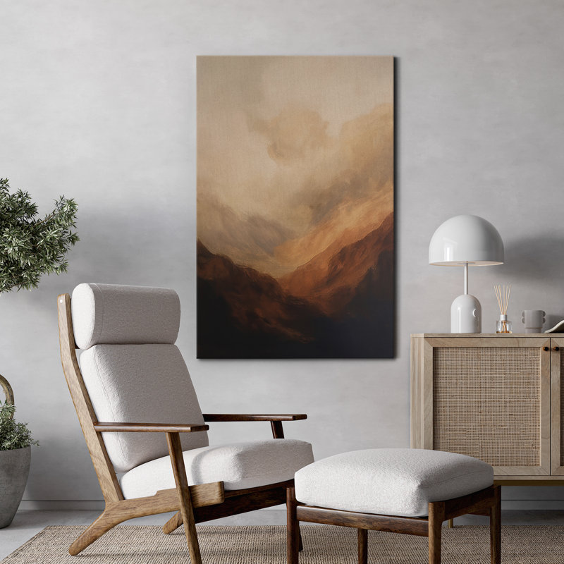 Impression sur toile Moody Brown, H 48 po x l 32 po, Toile tendue, Sans cadre