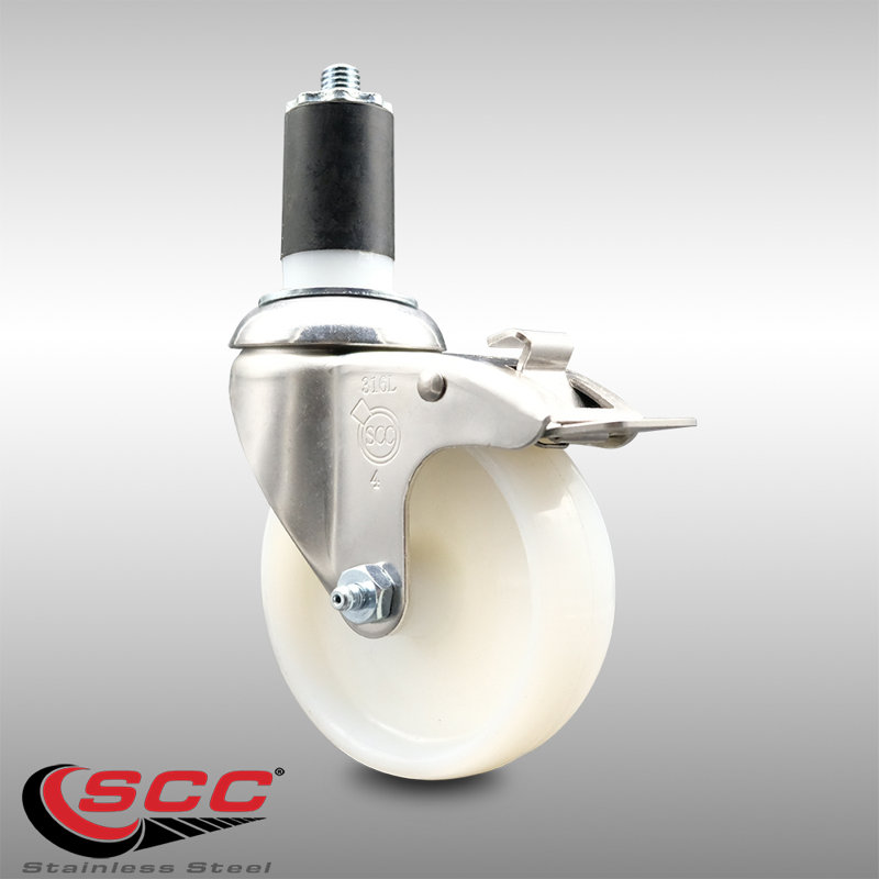 Swivel Stem Caster, 4" H x 4" W