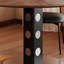 Table ronde en bois massif-107403051