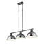 Luminaire suspendu linéaire 3 lumières Laramy-107150106-107150120