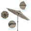 Parasol d'extérieur à DEL 9 pi Mirela pour terrasse, bord de piscine et patio Mirela-1417856742