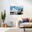 Mountain Celebration Elegant Abstract Contemporary Mountain Winter Wall Art Print by Pictufy Studio IV - Wrapped Canvas Print-652984943