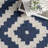Thurston Geometric Handmade Tufted Wool Navy Area Rug-575972850