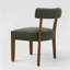 Chaises de salle à manger rembourrées en tissu vert Cindina-831995159-814448071