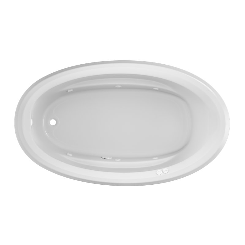 Signature® 72" x 42" Drop In Bathtub, Left, No, White