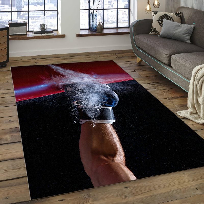 Printed Goblen Fabric Rug Featuring a Vibrant Floral Pattern Ideal for Enhancing Home and Office Decorations