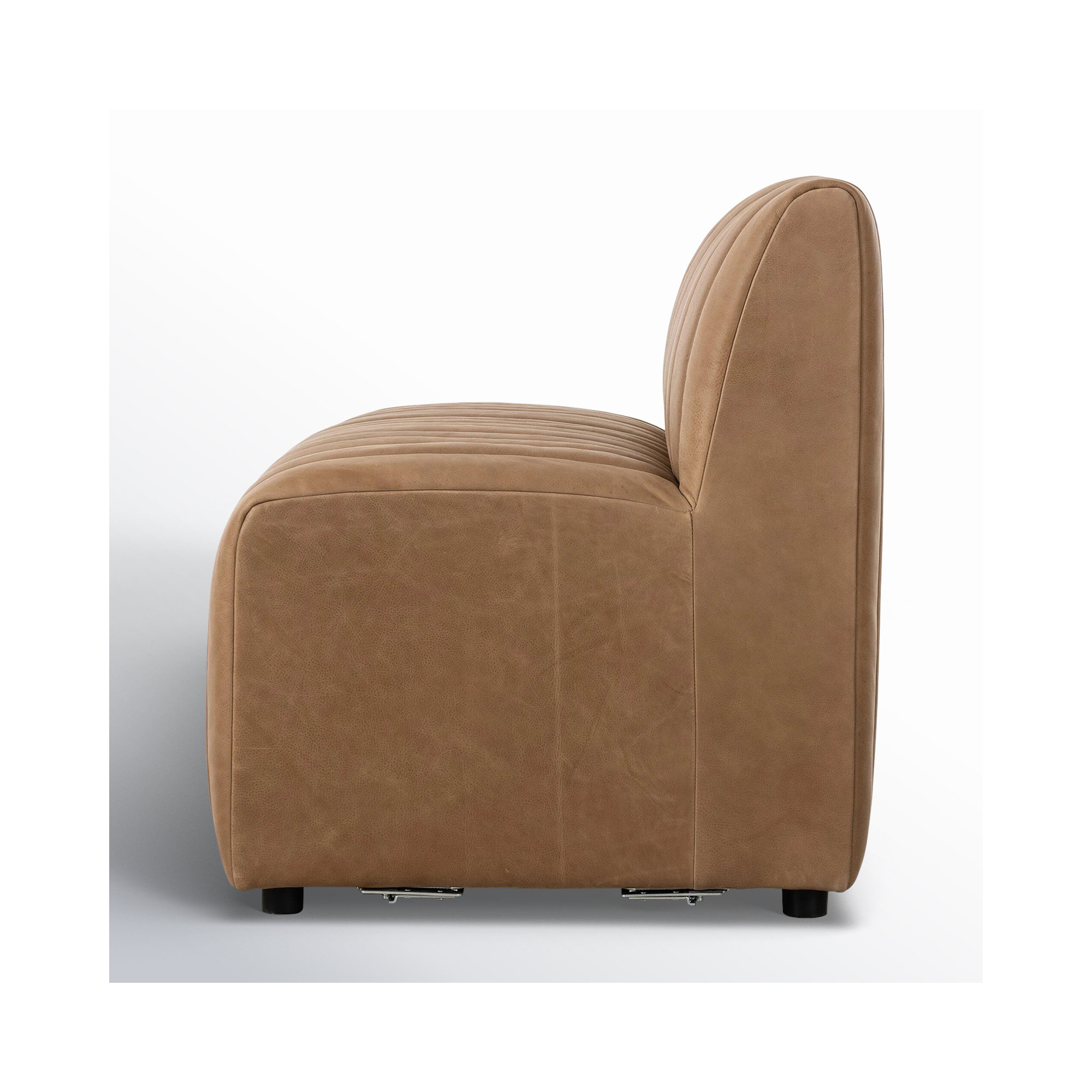 Brandt Bench, 31.5" H x 49" W x 28" D, Palermo Drift Genuine Leather