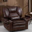 Fauteuil inclinable surdimensionné à deux moteurs avec massage gonflable / chauffant, sac de rangement à bras rabattable, porte-gobelets, charge USB de type C