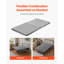 Bunkie Board, lattes de lit de 1,5 po avec tissu Oxford 200D, support de matelas en bois pour lit, support facile à assembler sous le matelas, 2 pièces, gris-1368108168