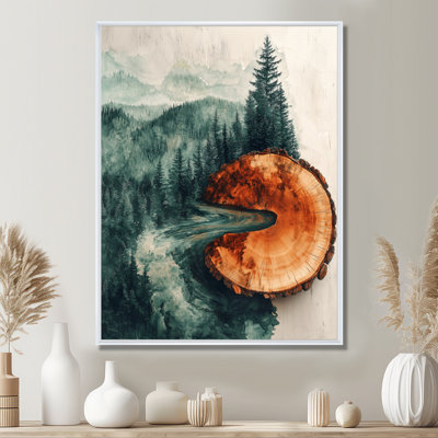 «Golson Emerald River Into The Birtchwood Forest I», art mural forêt