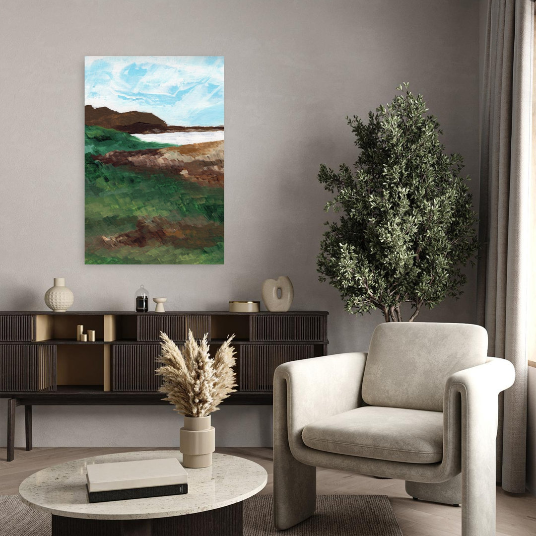 Serene Coastal Landscape Peaceful Serene Tranquil Coastal Wall Art Print