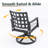 Patio Aluminum Swivel Chair With Sunbrella Cushions (Set Of 2)