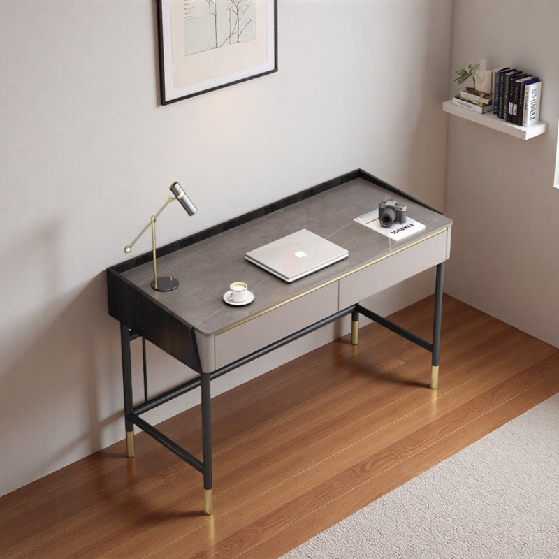 Bureau d'écriture Simple Grey Rock, H 29,52 po x l 39,37 po x P 19,68 po