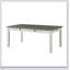Ensemble de salle à manger 7 pièces avec 6 tiroirs et chaises rembourrées au fini blanc antique pour plus de confort et de rangement-1198021888