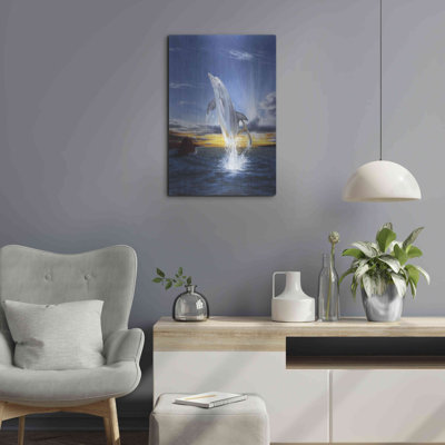 «Leaping Dolphin» par Chris Dobrowolski sur métal