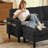 79.14" L Shaped Sofa with Storage Pockets and Reversable Storage Ottoman-1272389911
