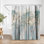 Rideau de douche abstrait 71 "x 74", Dewy Iii par PI Creative Art