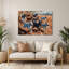 «Dogs Koolie», art mural en métal brun-532212476