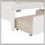 Lit de jour simple en bois de pin avec deux tiroirs de rangement spacieux pour une utilisation polyvalente et peu encombrante-89773452