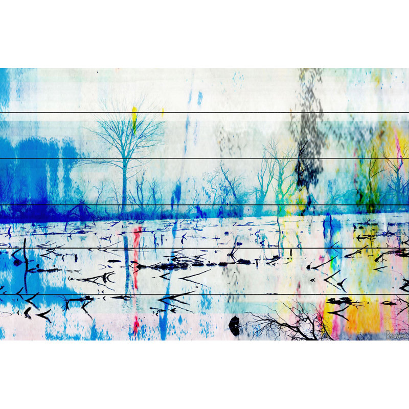 « morrison lake » par parvez taj,, impression sur bois, 30 po x 45 po