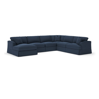 Lucia 5 - Piece Slipcovered Sectional