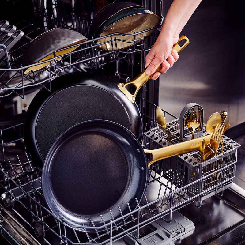 Black and Gold 10-Piece Nonstick Aluminum Cookware Set