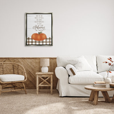 «Autumn Seasonal Expression encadrée sur bois» par Imperfect Dust, impression