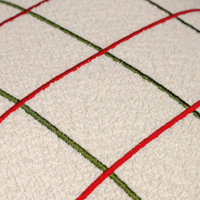 Square Cushion Cover, Cream 