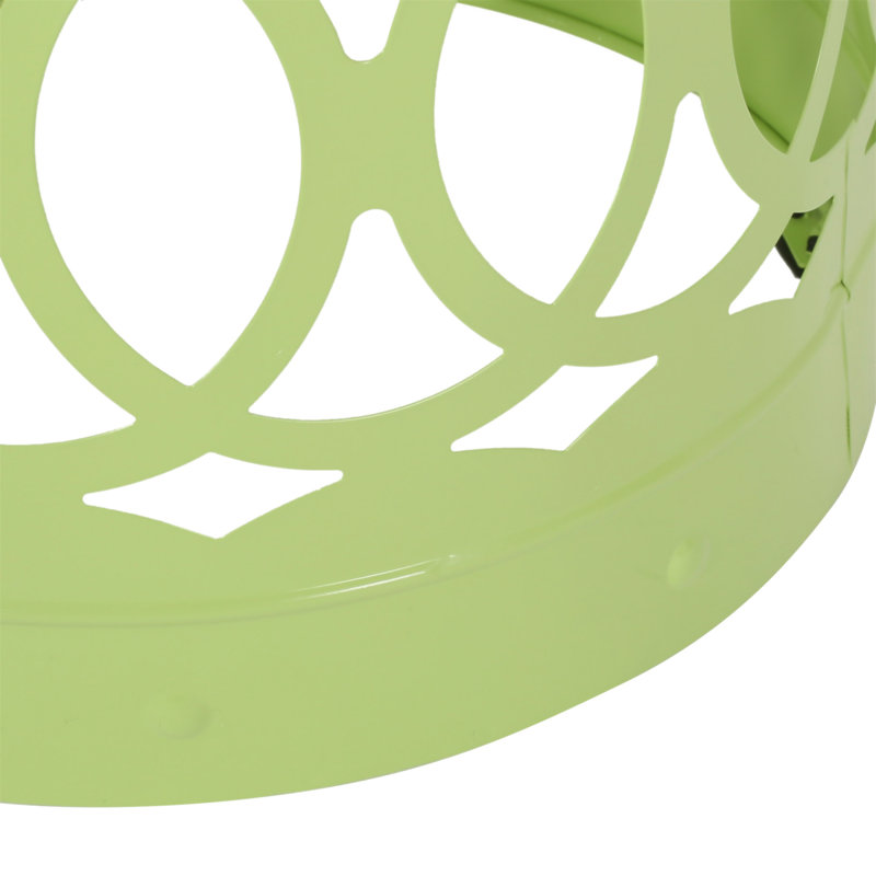 Table de bout d'extérieur en métal - Grand, 18" H x 13.75" W x 13.75" D, Green