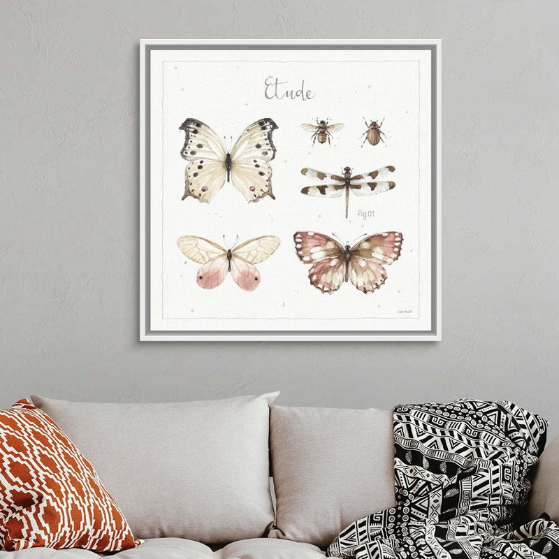 Reproduction d'art sur toile, Toile blanche encadrée, H 38 po x l 38 po x P 2 po