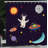 East Urban Home Explore Shower Curtain Astronaut Deer in Space-106330476