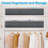 90L Under Bed Storage Containers, Closet Organizers And Storage Bins, Foldable Underbed Storage Bags, Grey-1906106291