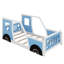 Lit plateforme simple en forme de voiture avec roues-1057295391