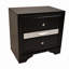 Table de chevet 2 tiroirs en bois