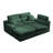 Corner Chaise Sofa With High Backrest,L-Shaped Couch With Slub Chenille Fabric, Compressed High-Density Sponge Cushion, Space-Saving No-Assembly Sofa For Living Room,Apartment-1785527331